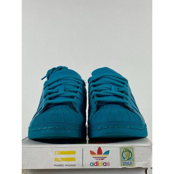Adidas x Pharrell Williams Superstar Supercolor J Sneakers S31607 Size 4.5 F123 - Picture 3 of 8